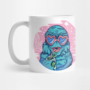 pink lagoon monster Mug